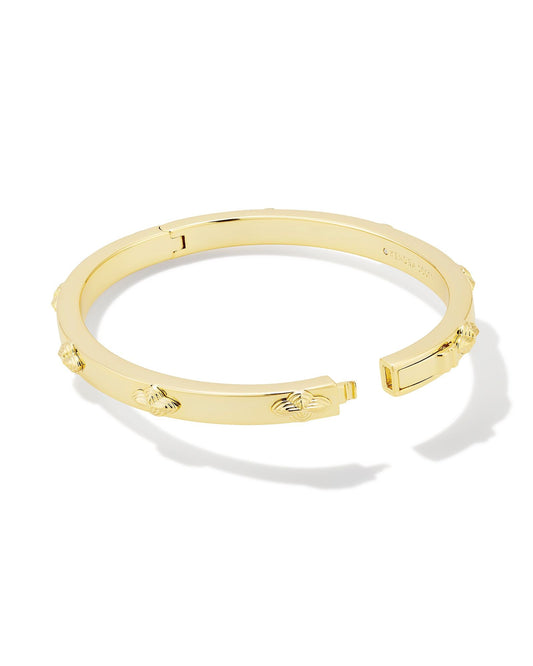 Abbie Metal Bangle Bracelet | Gold M/L