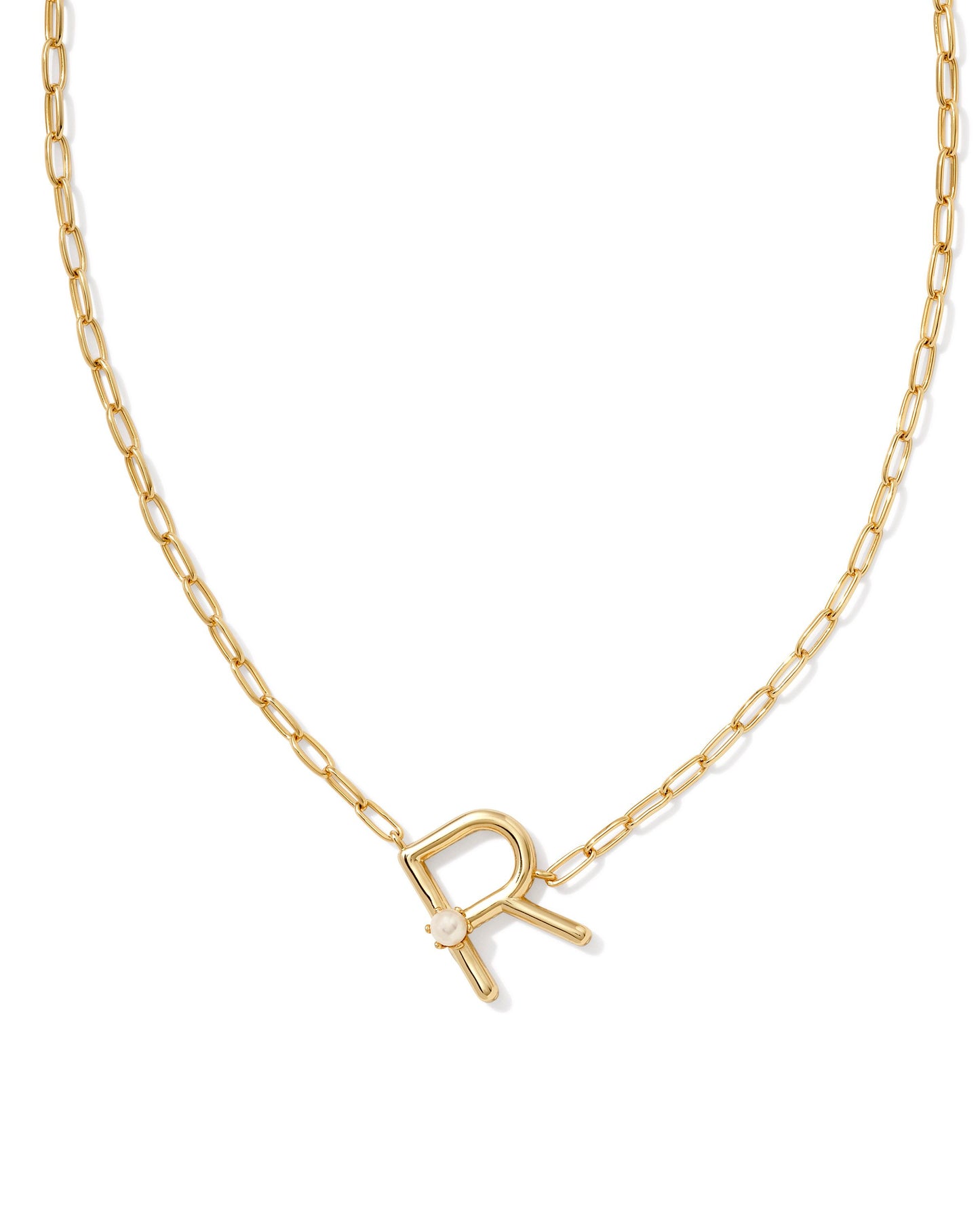 Pearl Letter Short Pendant | A