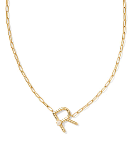 Pearl Letter Short Pendant | A