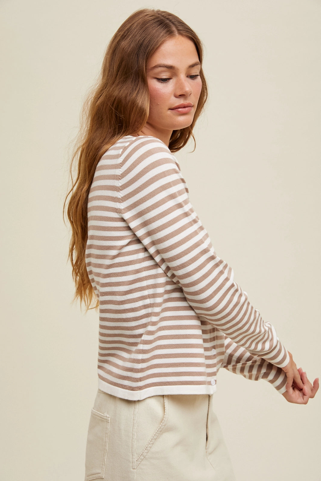 Lightweight Striped Cardigan