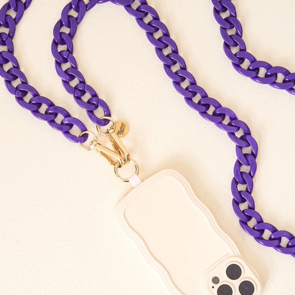 Hold the Phone Crossbody Chain | Purple