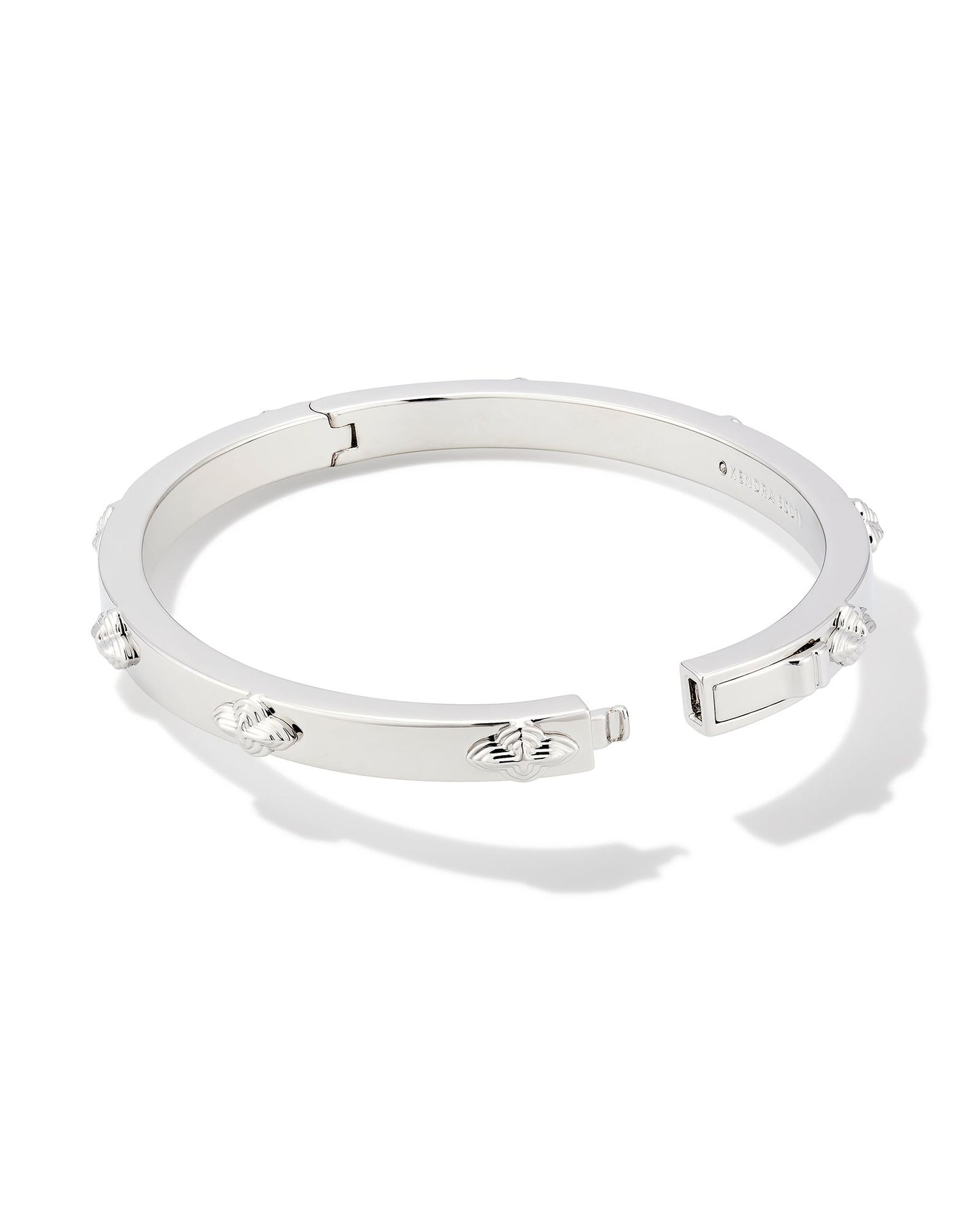 Abbie Metal Bangle Bracelet | Silver S/M