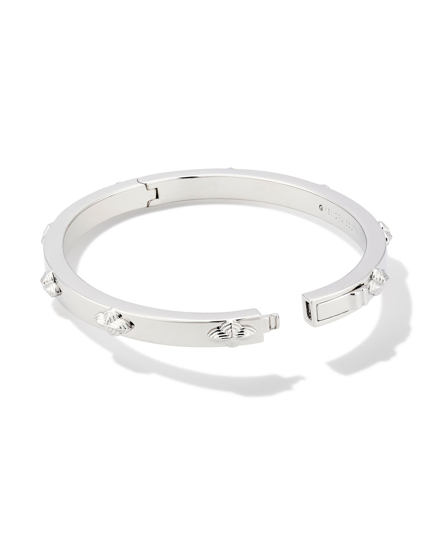 Abbie Metal Bangle Bracelet | Silver M/L