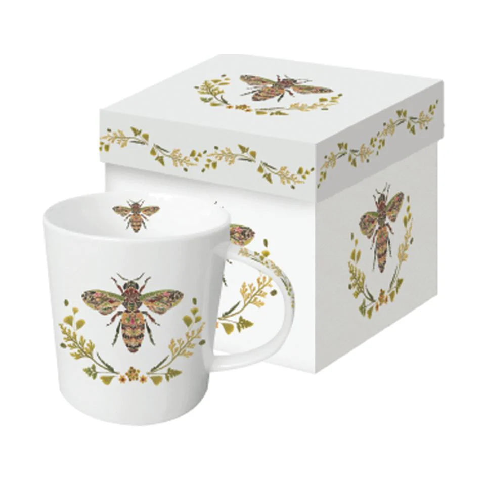 Green Bee Gift-Boxed Mug