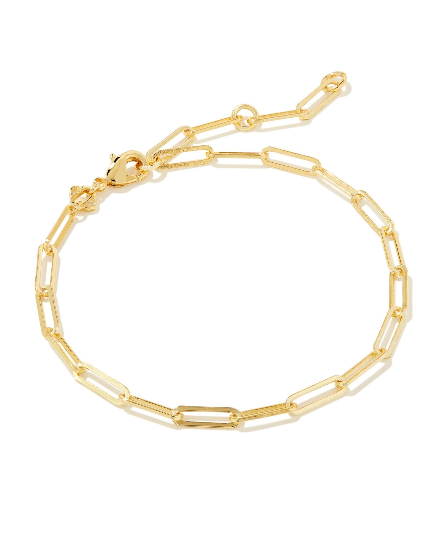 Courtney Paperclip Bracelet | Gold