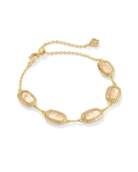 Grayson Ridge Frame Link Bracelet | Gold & Golden Abalone