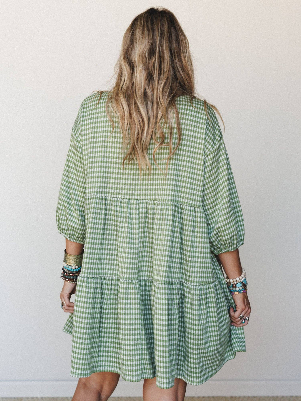A Touch of Whimsy Mini Dress - Avocado