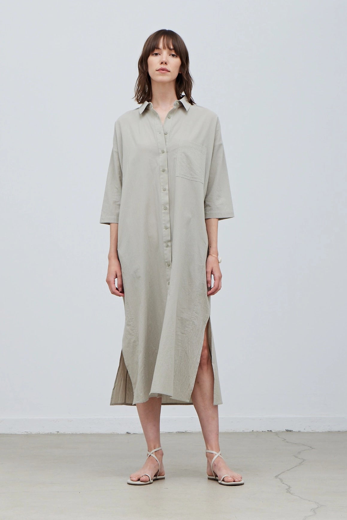 Cotton Shirt Dress