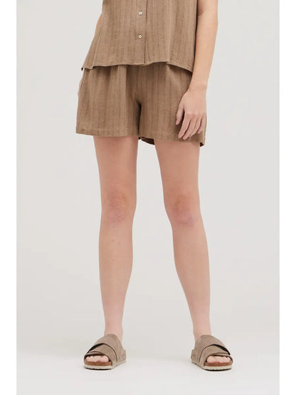 Linen Stripe Shorts