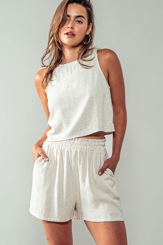 Calm Energy Linen Shorts