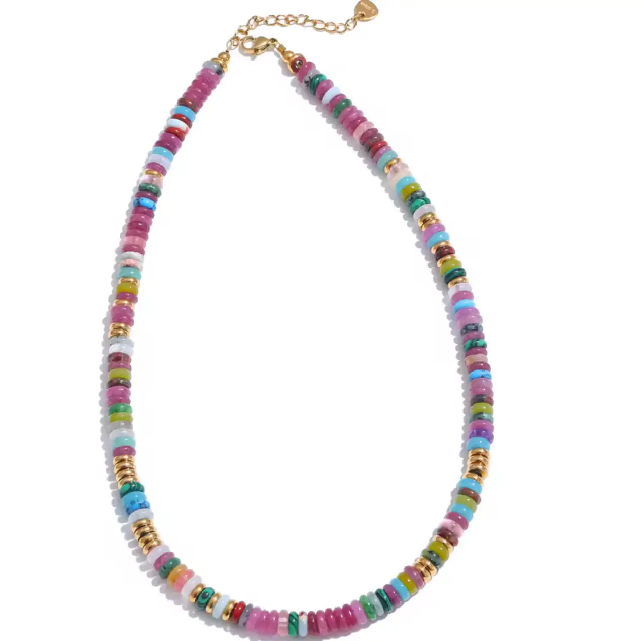 Multi Color Beaded Necklace