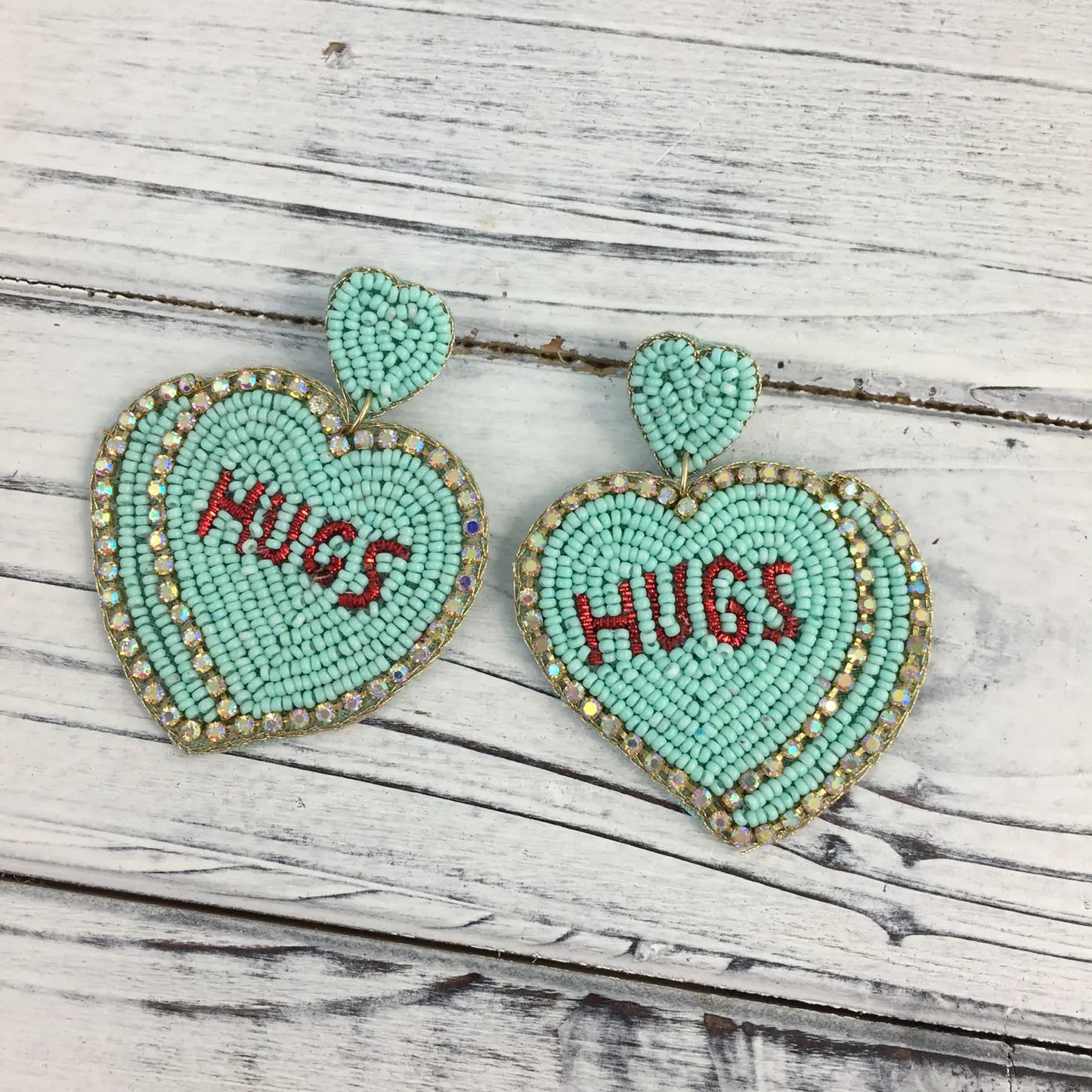 Valentine's Candy Heart Hugs Earrings