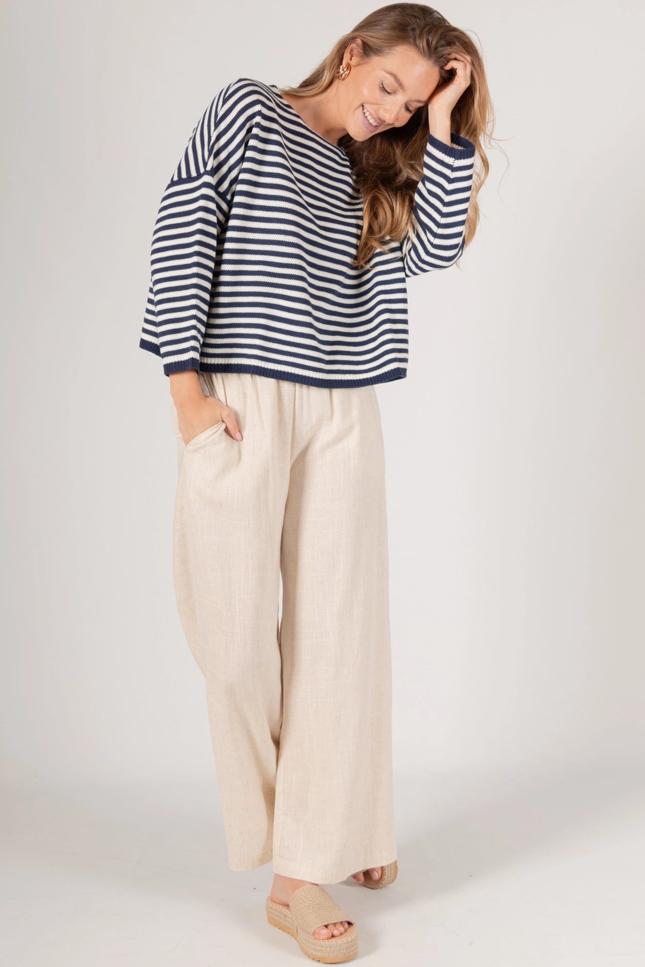 Striped T-Body Sweater