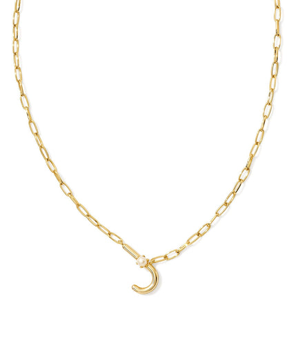 Pearl Letter Short Pendant | A