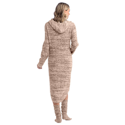 Ultra Soft Marshmallow Hooded Lounger | Heather Coco