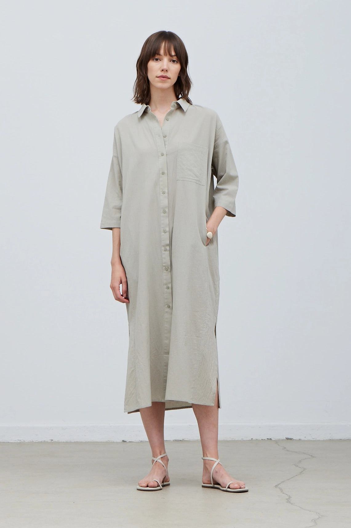 Cotton Shirt Dress