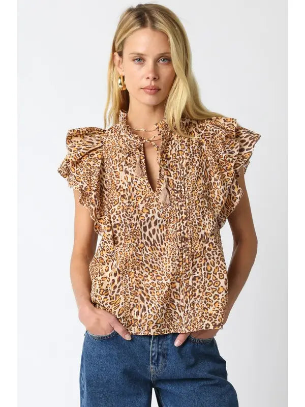 Neda Leopard Shirt