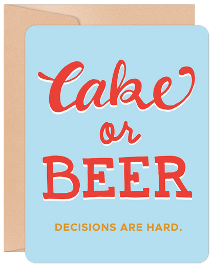 Cake or Beer Card