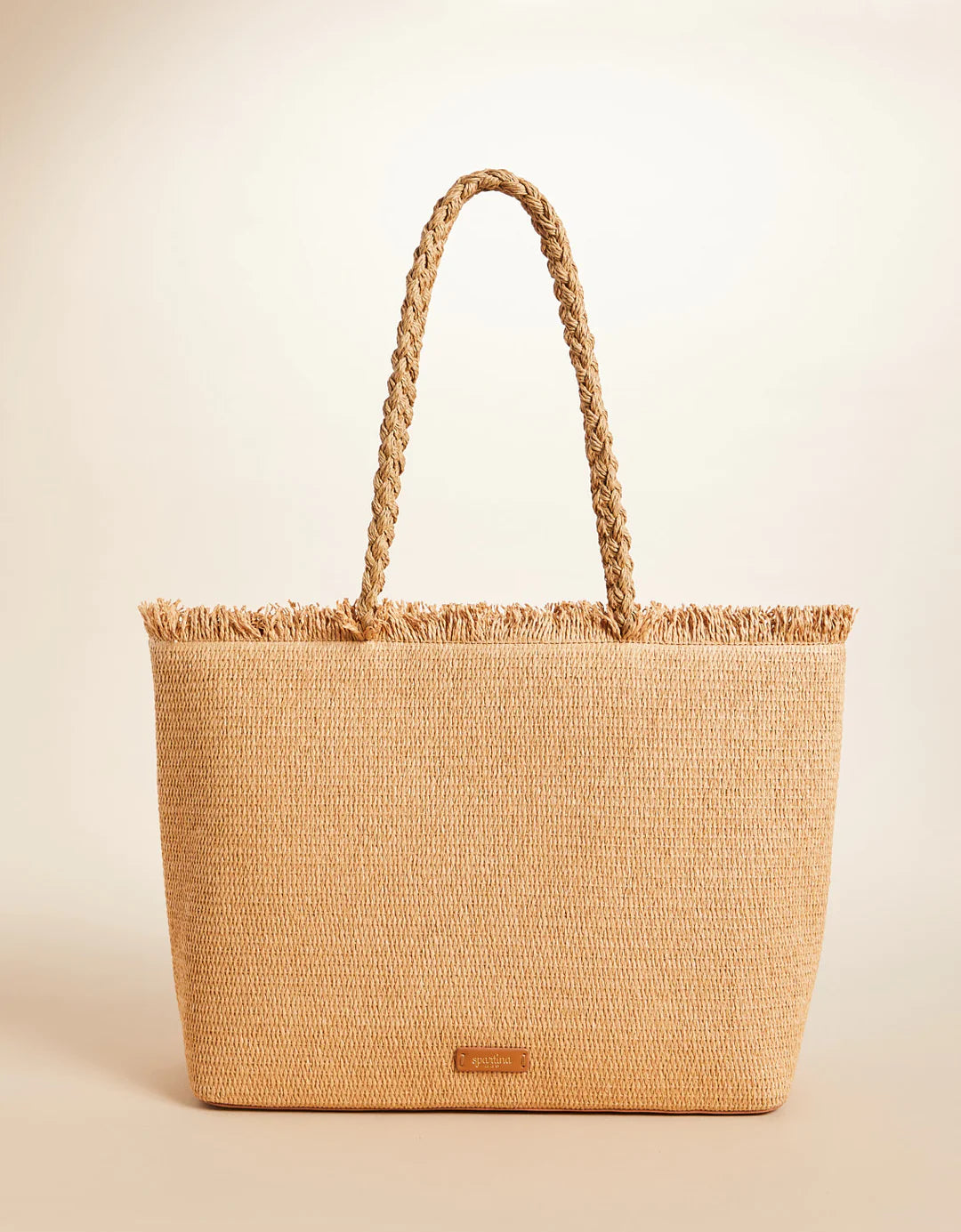 Woven Straw Tote Hamilton Crab