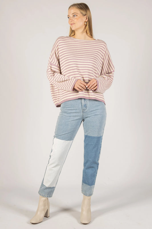 Striped T-Body Sweater