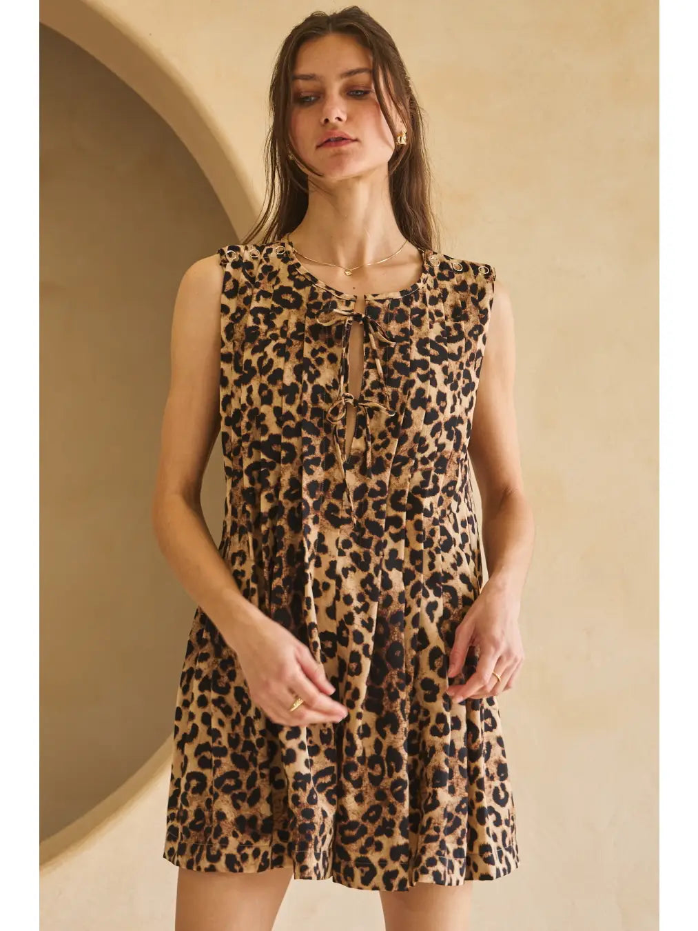 Plus | Sleeveless Pleated Romper