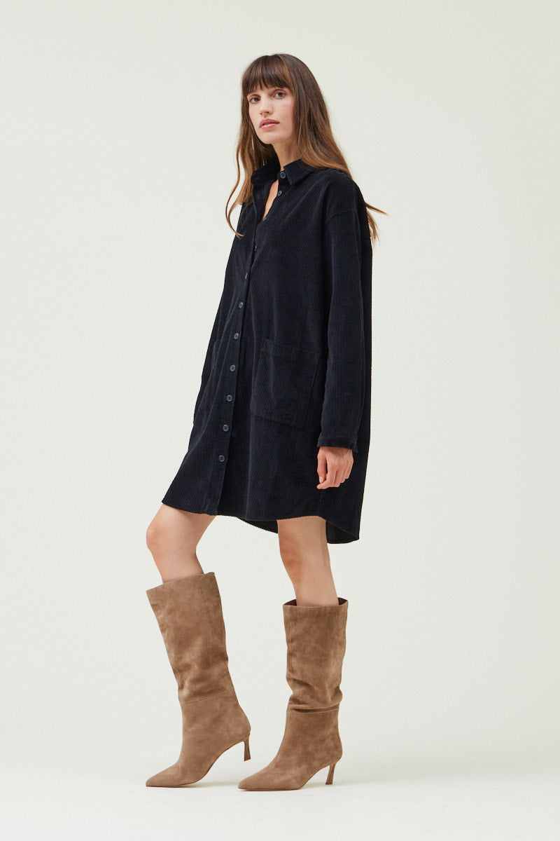 Corduroy Shirt Dress