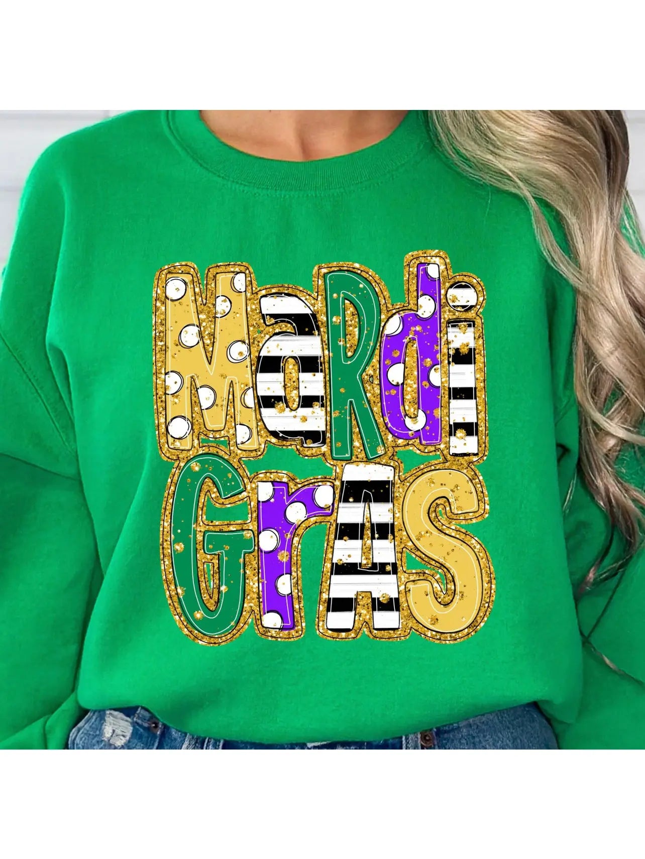 Mardi hot sale gras sweatshirt