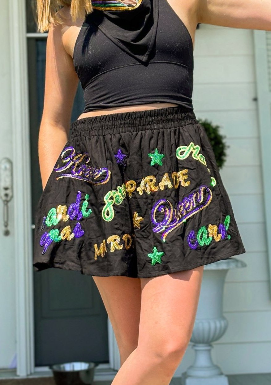 Mardi Gras Explosion Skort