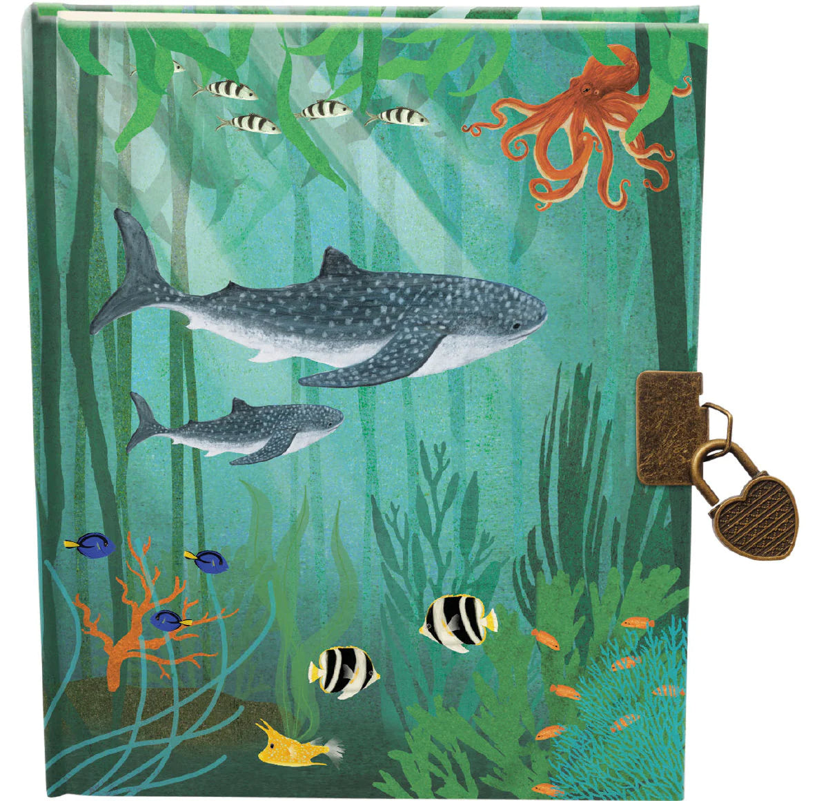 Whale Song Lockable Notebook