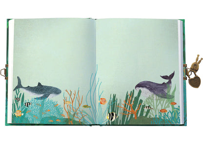 Whale Song Lockable Notebook