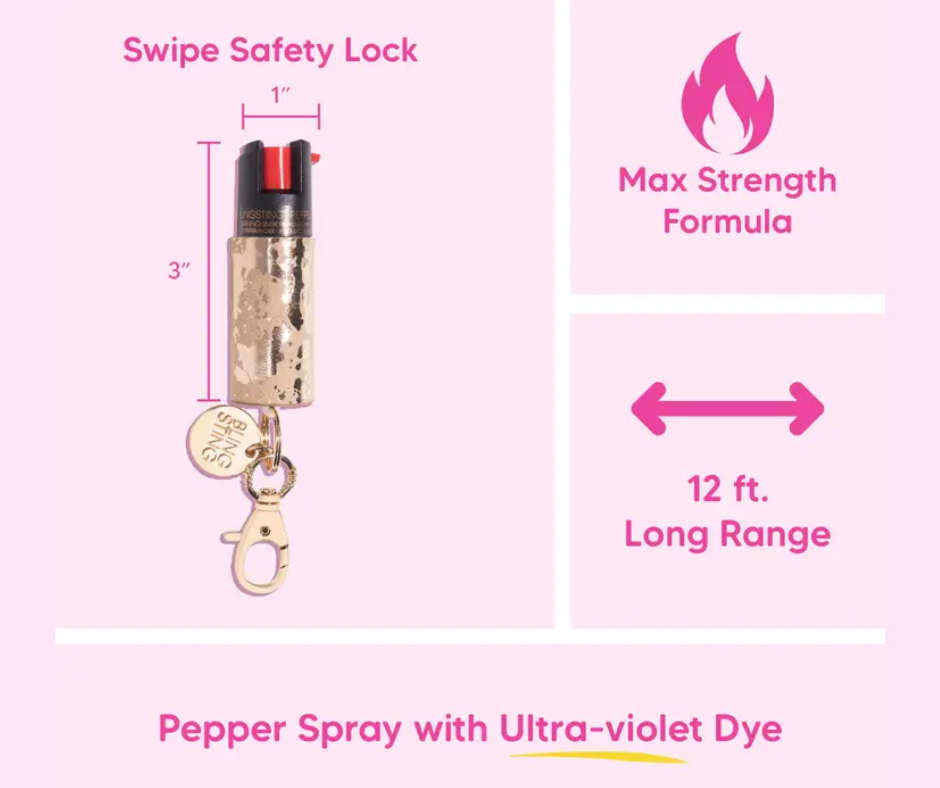 Pepper Spray | Gold Cowhide