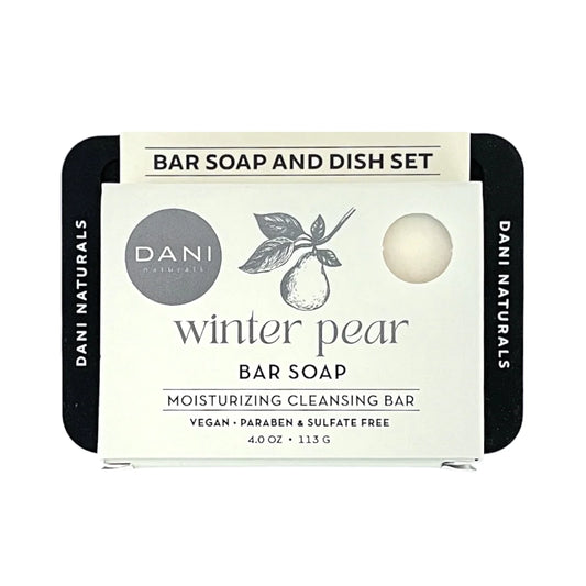 Bar Soap with Dish Set | Winter Pear