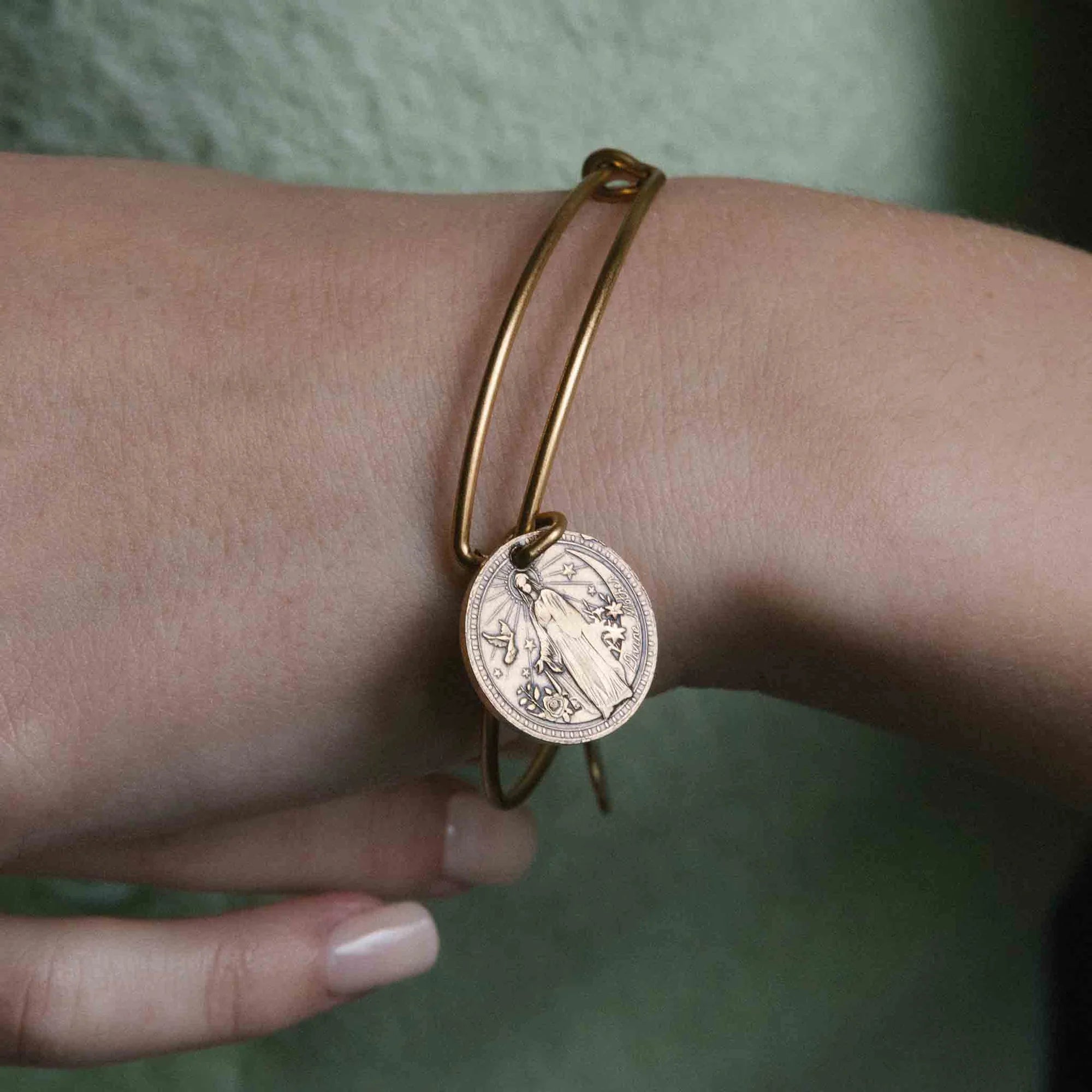 Mother Mary + Archangel Raphael Healing Bangle