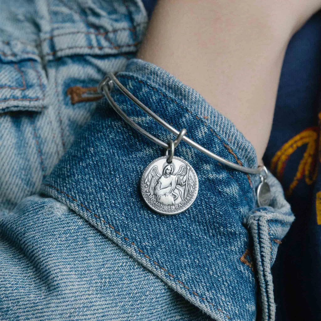 Mother Mary + Archangel Raphael Healing Bangle