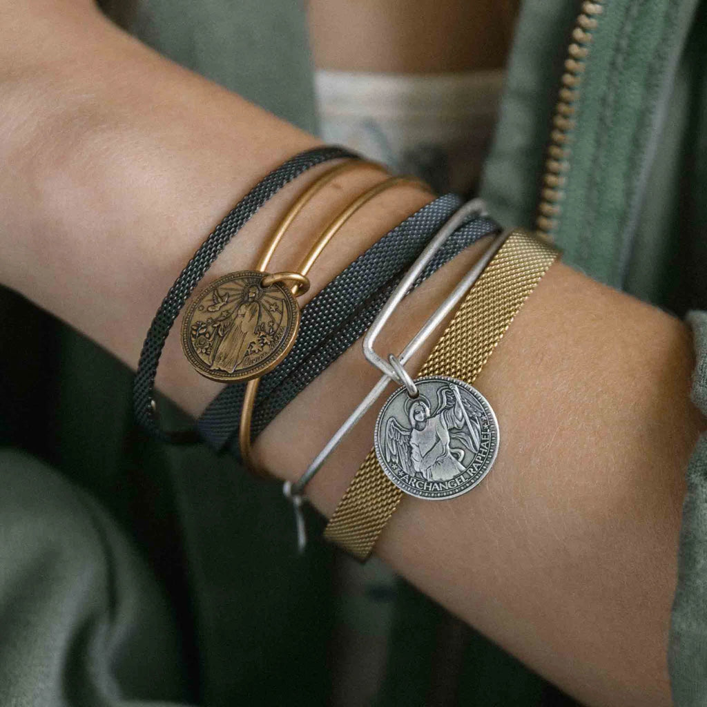 Mother Mary + Archangel Raphael Healing Bangle