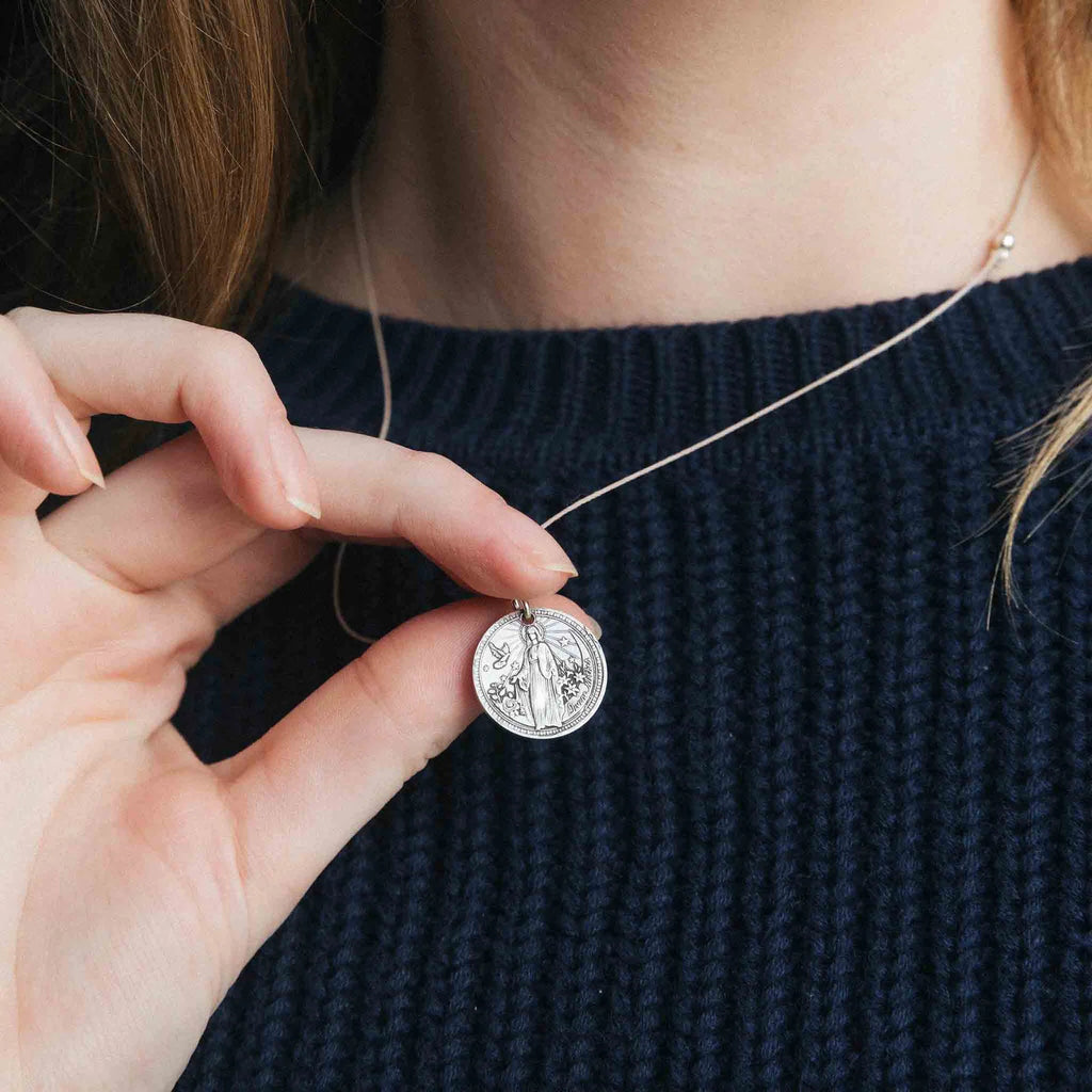 Mother Mary + Archangel Michael Protection Necklace