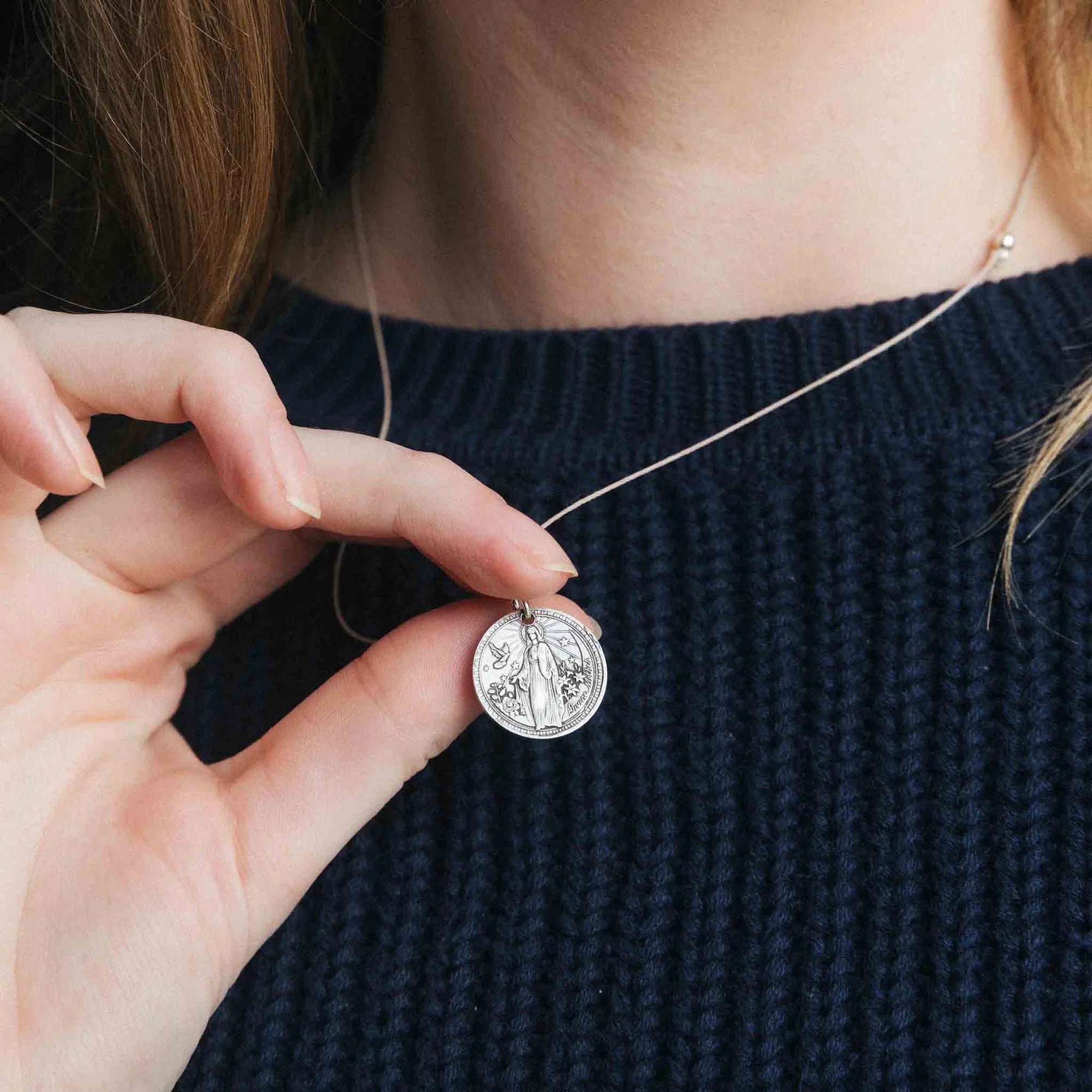 Mother Mary + Archangel Michael Protection Necklace