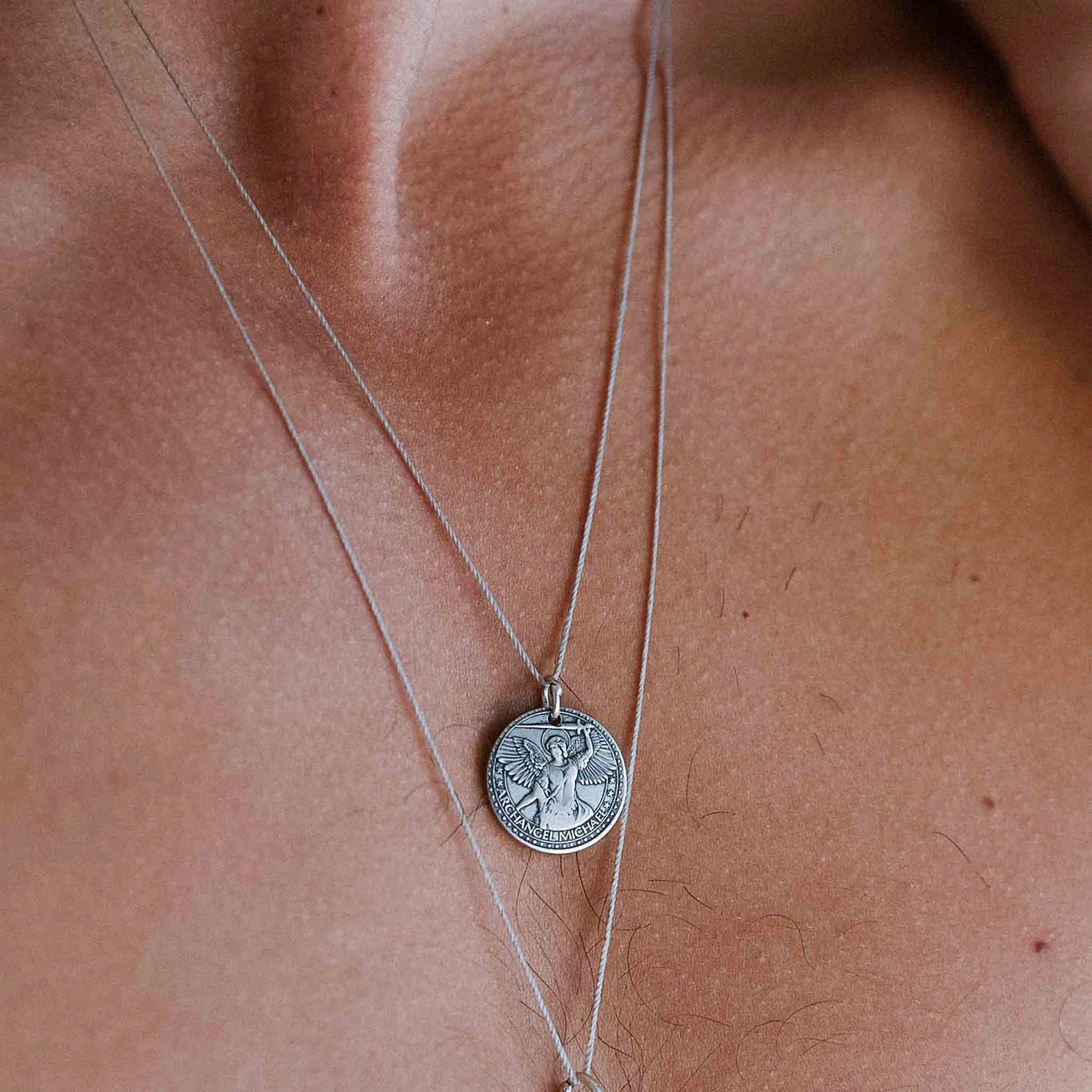Mother Mary + Archangel Michael Protection Necklace