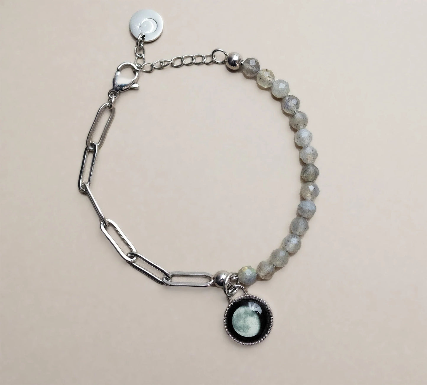 Bhavana Crystal Bracelet | Grey Agate
