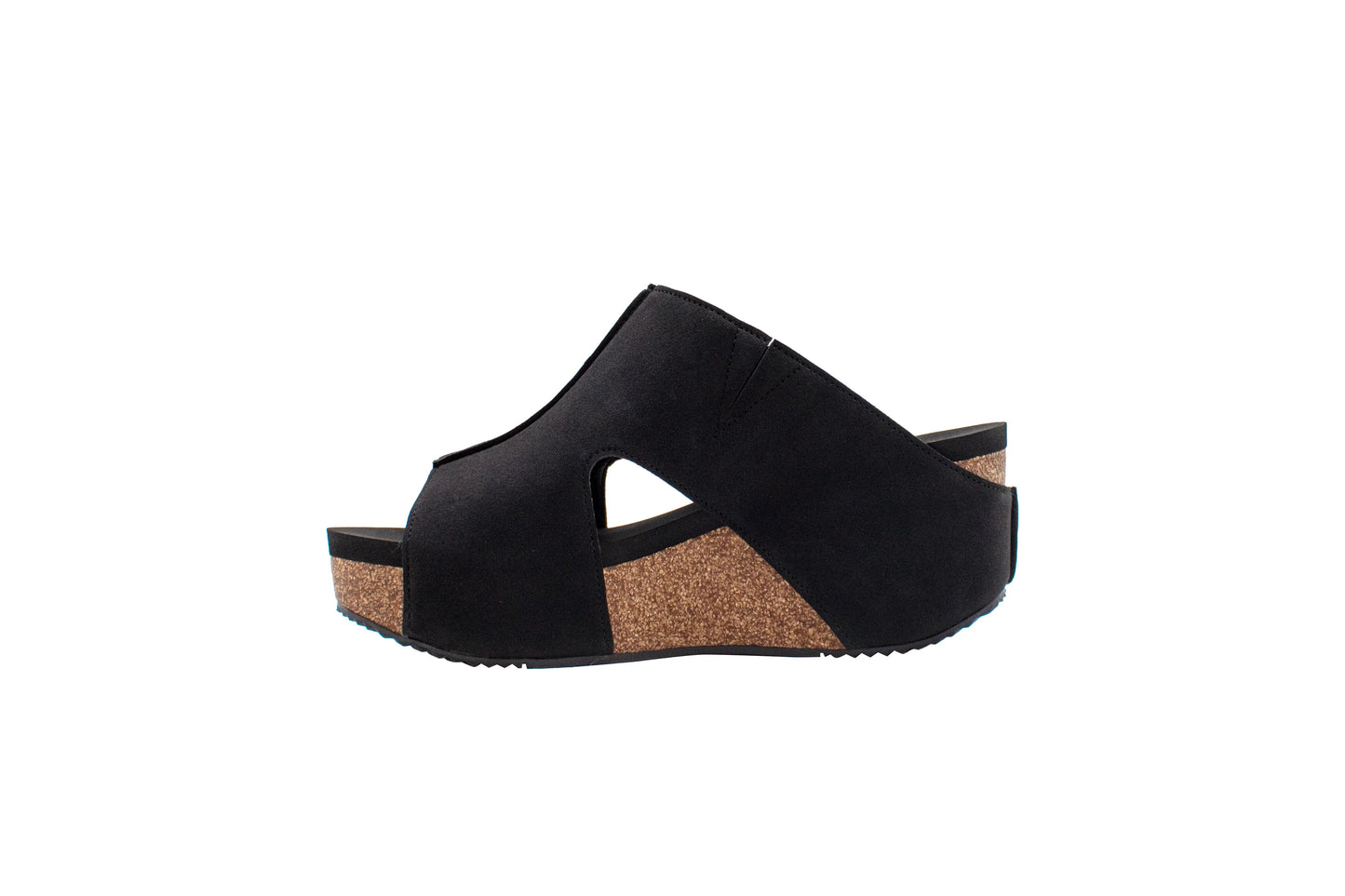 Cassatt Faux Suede Sandal | Black