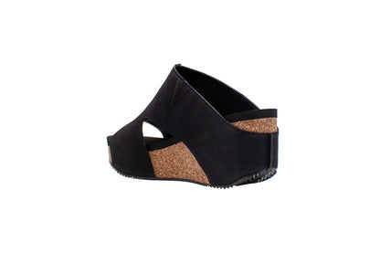 Cassatt Faux Suede Sandal | Black