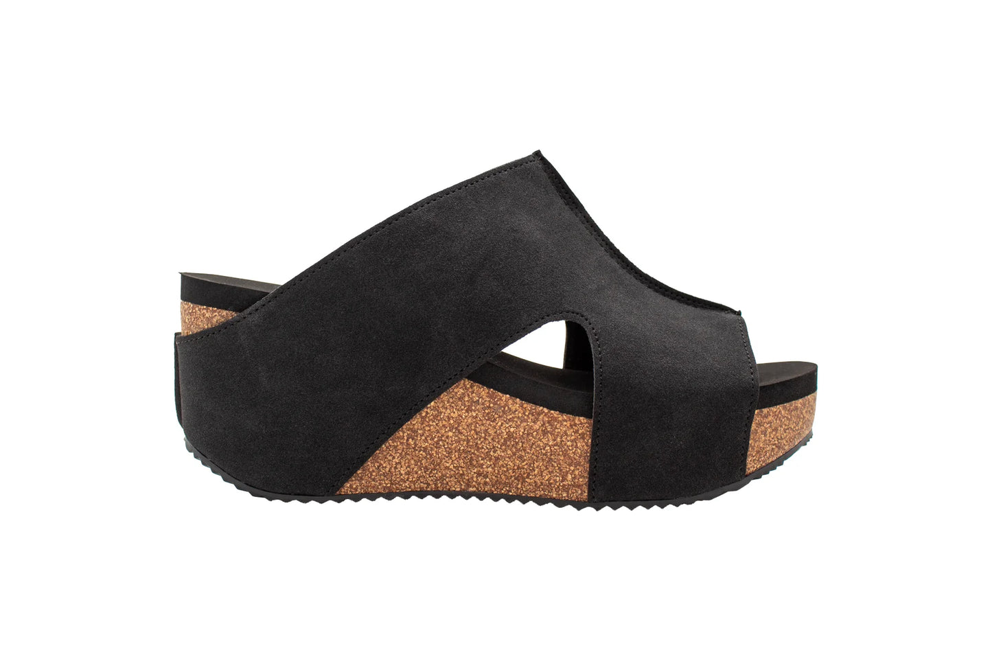 Cassatt Faux Suede Sandal | Black