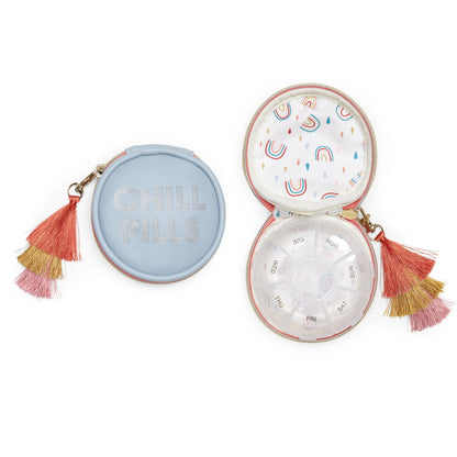 Travel Pill Case with Tassel | "Chill Pills"