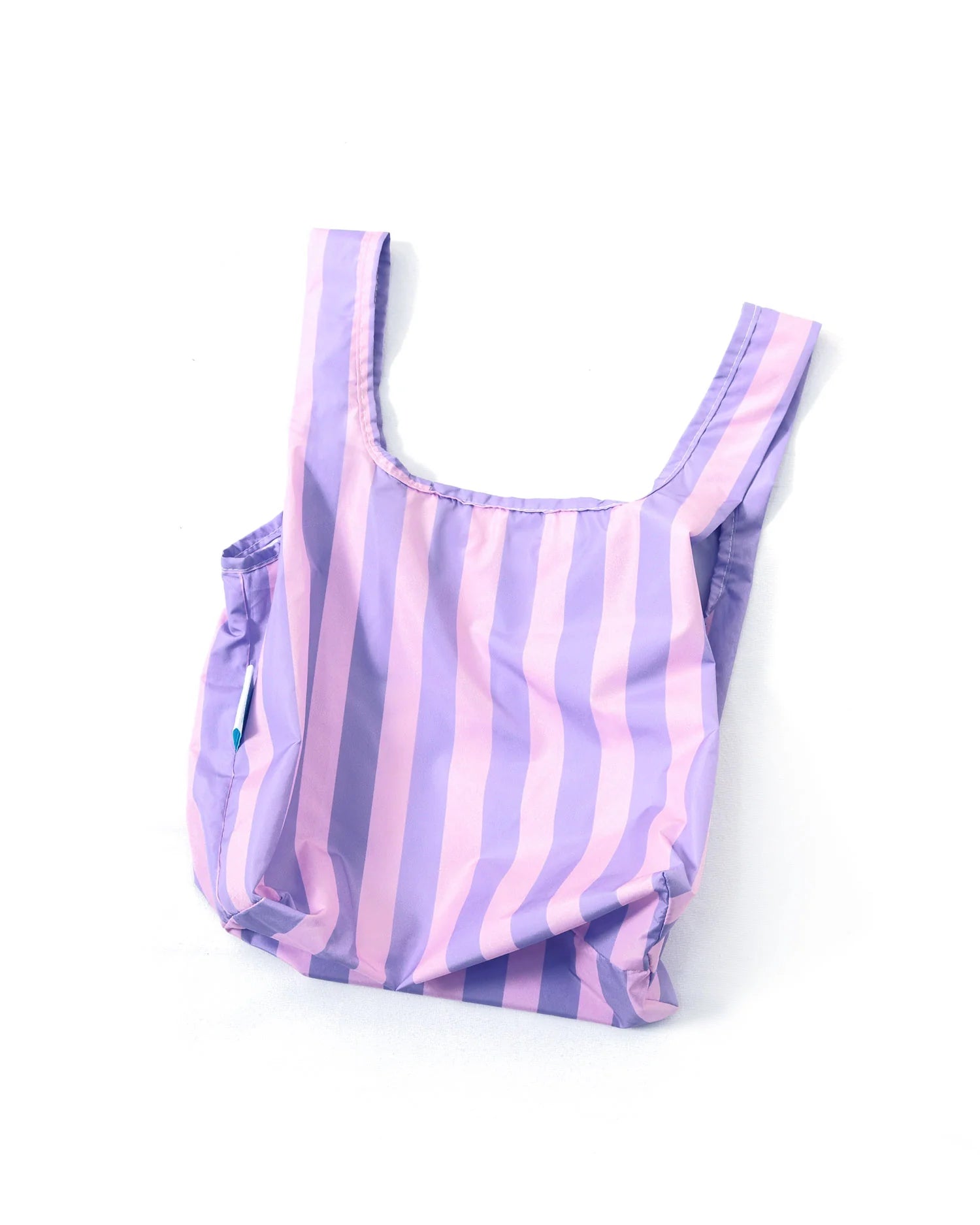 Mini Reusable Bag | Purple Stripe