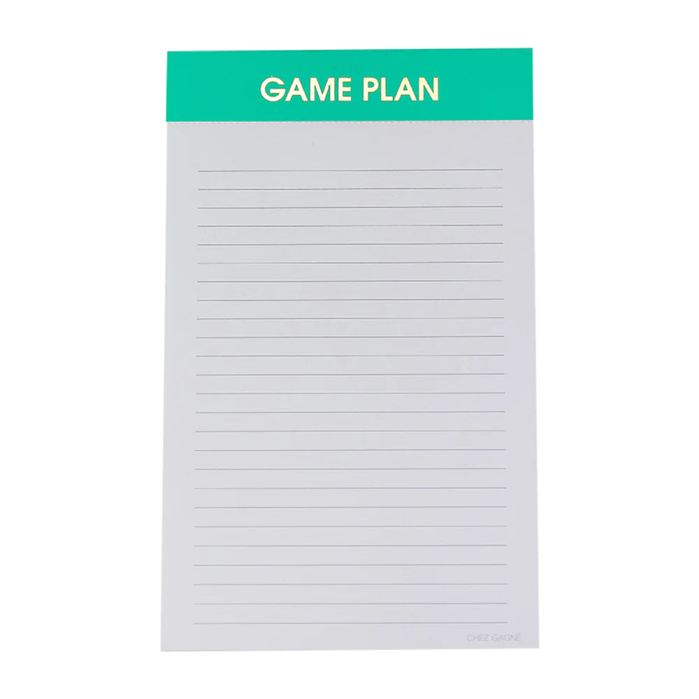 Game Plan Notepad