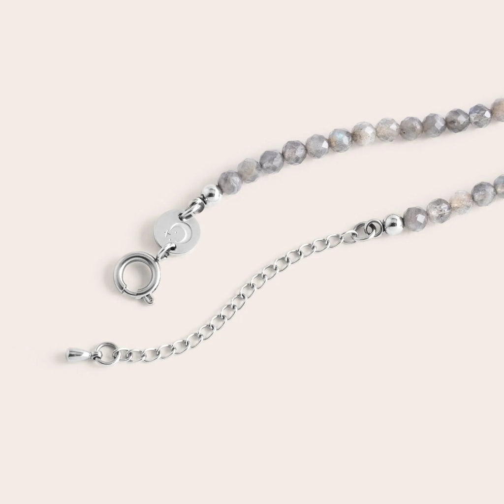 Bhavana Crystal Necklace | Gray Agate