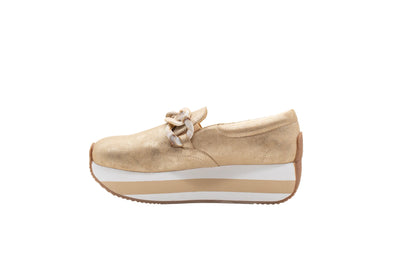 Harding Faux Suede Loafer | Champagne