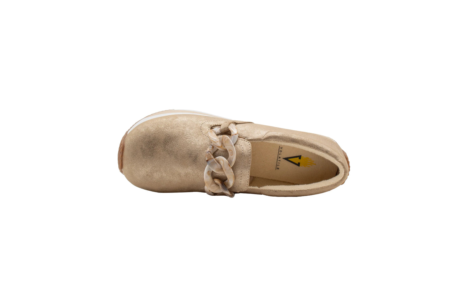 Harding Faux Suede Loafer | Champagne