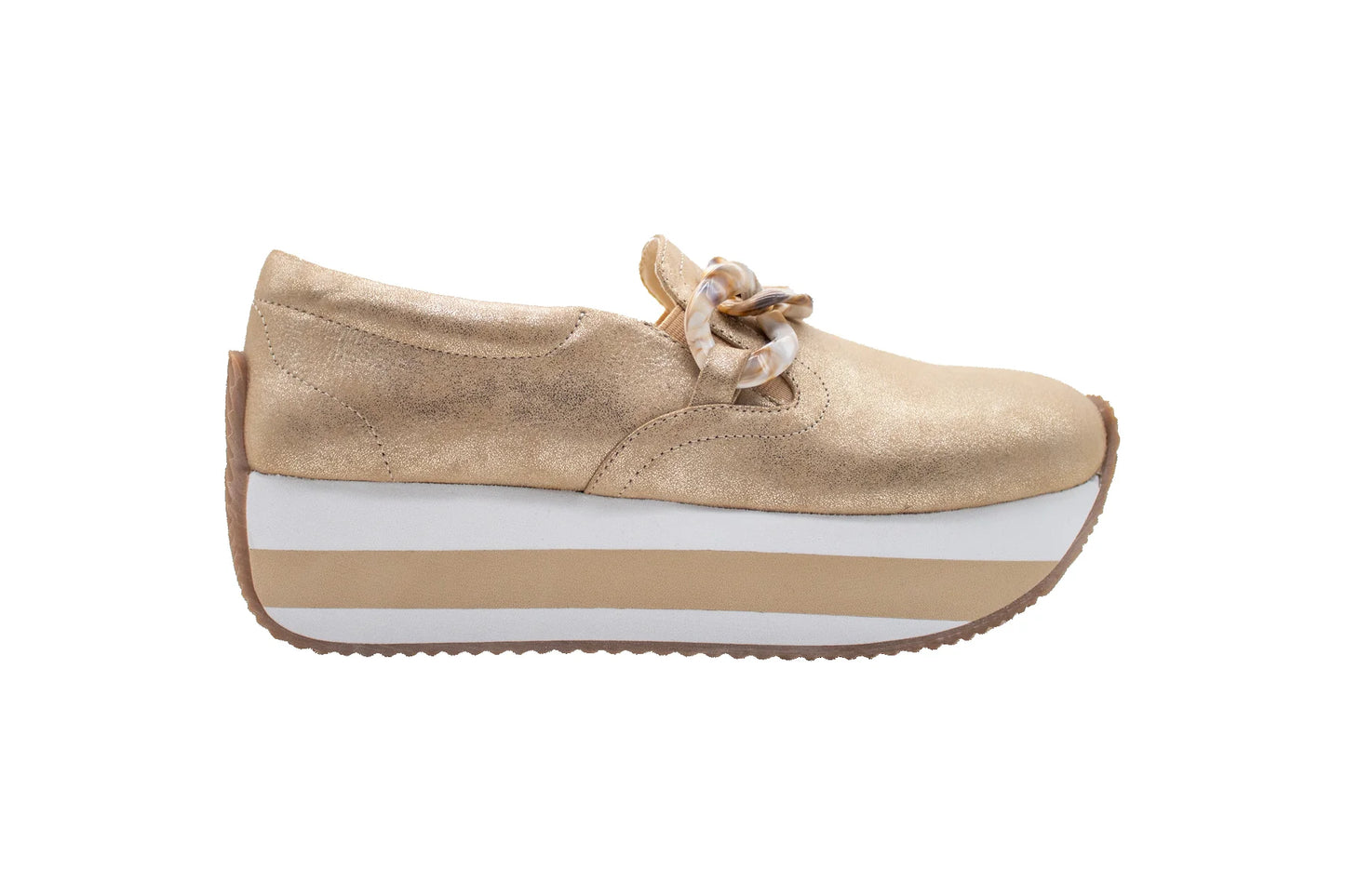 Harding Faux Suede Loafer | Champagne