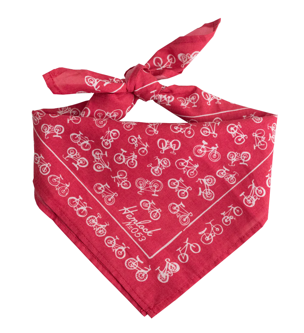 No. 053 Bikes Red Bandana